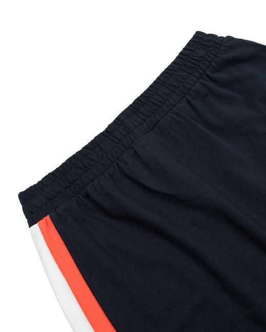 EA7 Black Logo Side Striped Sweatpants for men