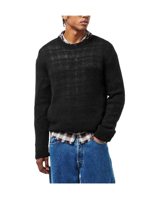DSquared² Black Crew-Neck Knit Sweater for men