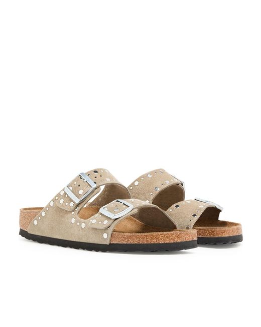 Birkenstock White Round Toe Slippers