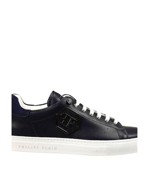 Philipp Plein Black Logo Casual Sneakers for men