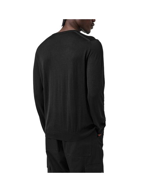 Prada Black Crew-Neck Long-Sleeve Knit Sweater for men