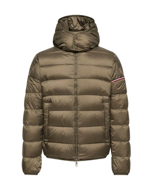 Moncler Green Ravenlock Hooded Short Down Jacket for men