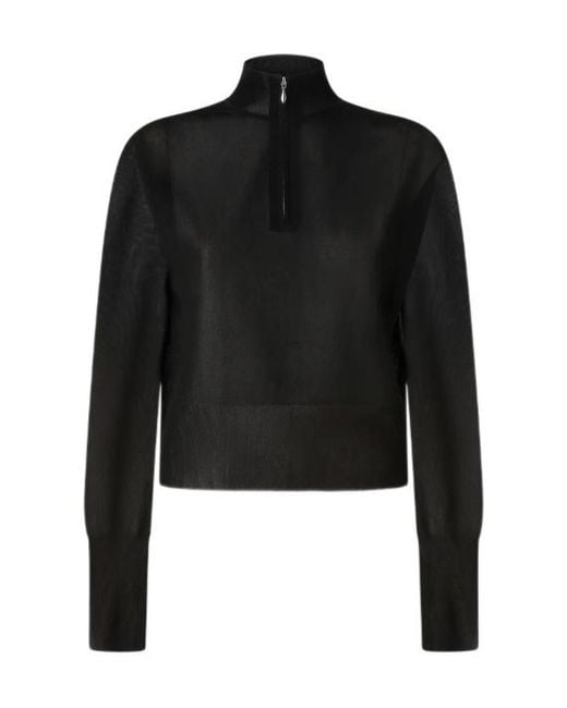 Pinko Black X Patrick Mcdowell Half-Zip Blouse