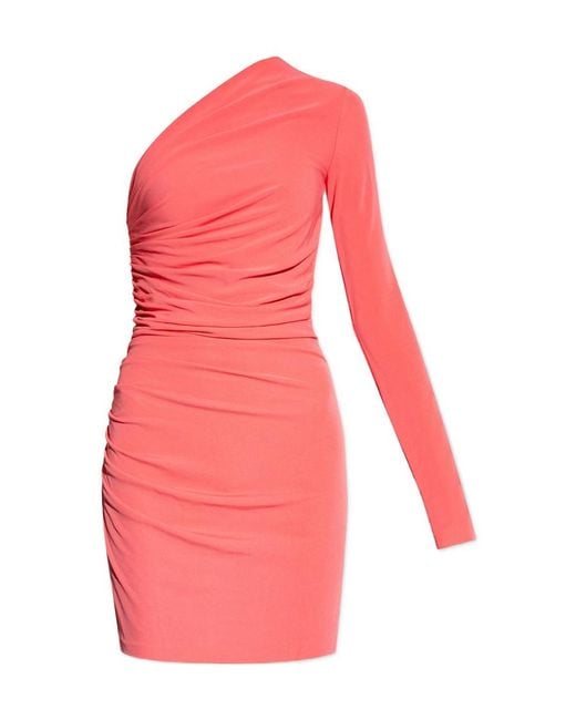DSquared² Red One-Shoulder Mini Dress