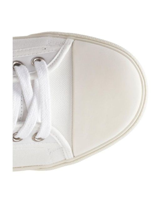 Céline White Low-Cut Lace Casual Sneakers