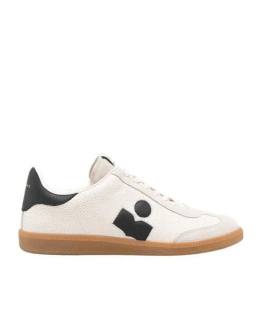Isabel Marant White Brycy Perforated Sneakers for men