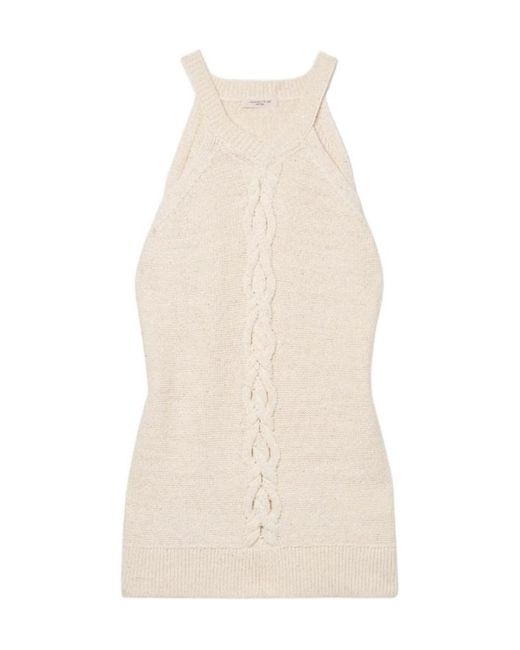 Lafayette 148 New York Natural Sequin-Embellished Tank Top