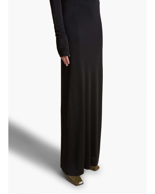 Khaite Black Long-Sleeved Dress