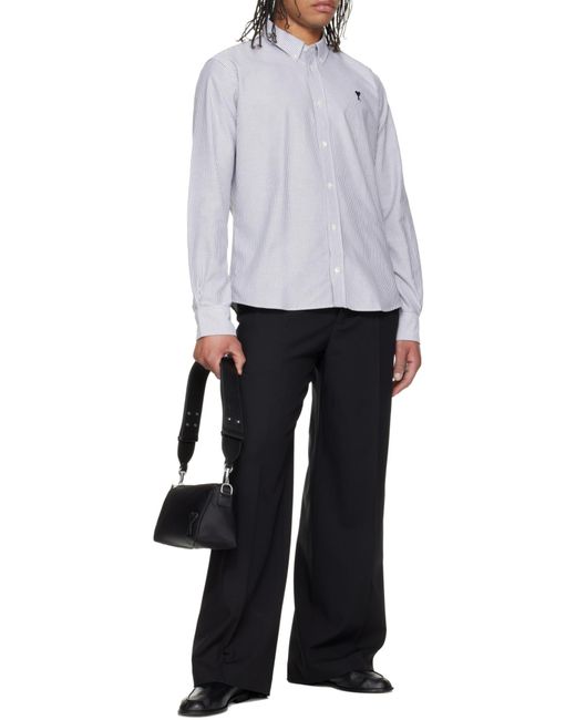 AMI Black Logo Patch Marcel Bag for men
