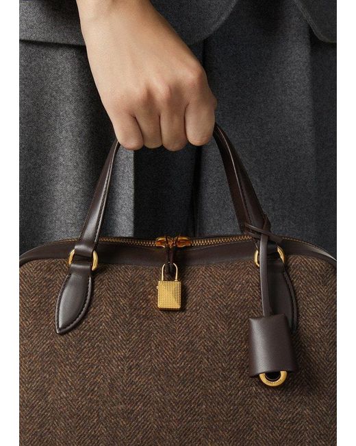 Loro Piana Brown Small Needle Bag