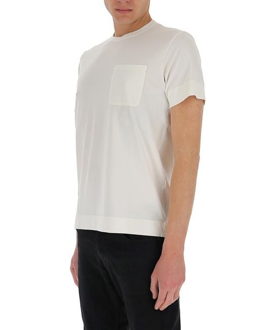 Original Vintage Style Gray Chest Pocket T-Shirt for men