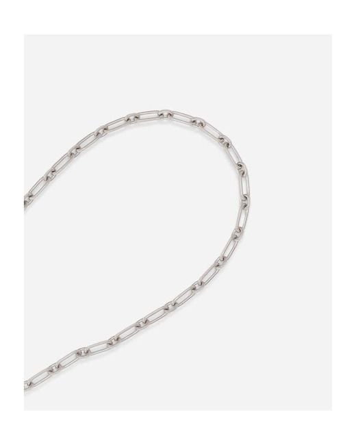 Dolce & Gabbana White Rosary Cross Necklace for men