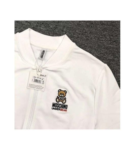 Moschino White Printed Pattern Casual Jacket