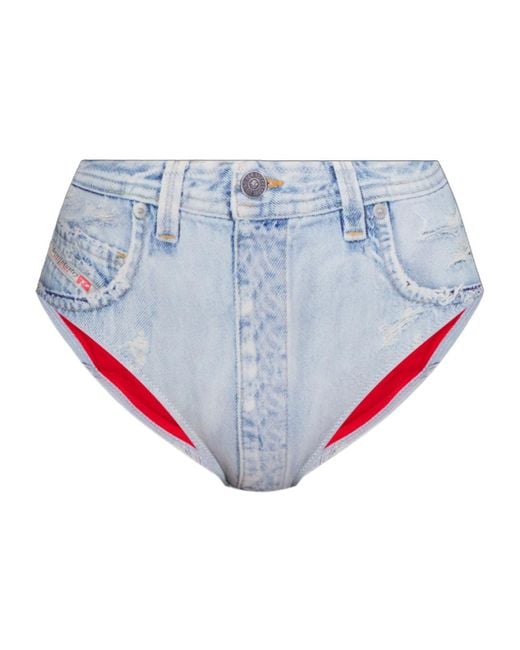 DIESEL Blue Bfpn-Bichys Bikini Bottom