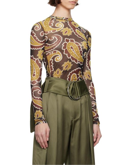 J.W. Anderson Brown Jw Anderson Long Sleeve Underpinning Top
