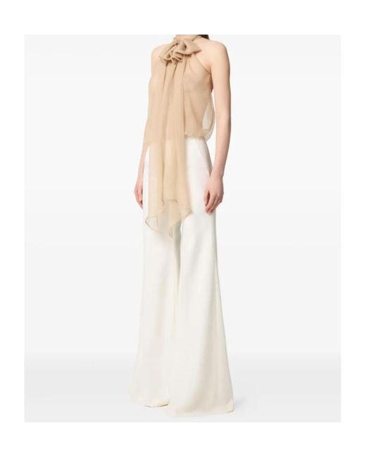 Nina Ricci White Wool Trousers