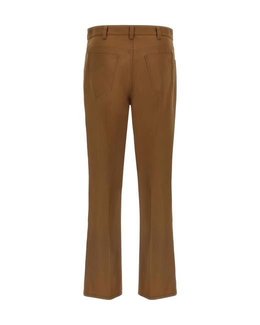 Marni Brown Five-Pocket Straight-Leg Pants for men