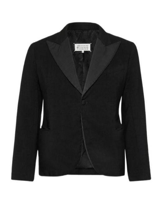 Maison Margiela Black Wool Blazer for men
