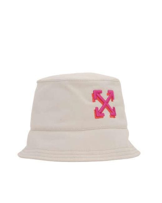 Off-White c/o Virgil Abloh Pink Arrows Logo-Embroidered Bucket Hat