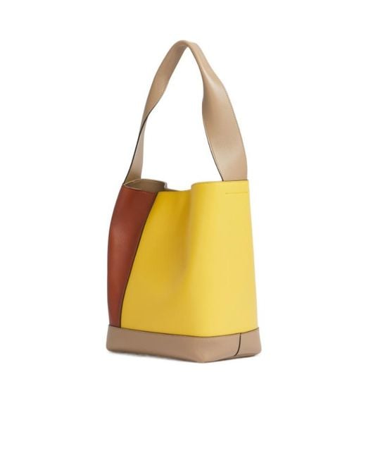 Marni Orange Pod 2.0 Colorblock Shoulder Bag