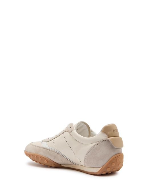 Tod's White Sportiva 13M Panelled Leather Sneakers