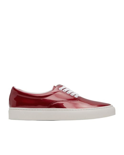 Undercover Red Lace-Up Casual Sneakers