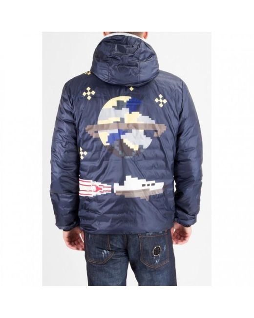 Iceberg Blue Logo Details Down Jacket for men