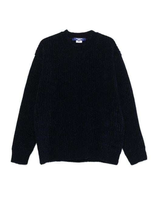 Junya Watanabe Blue Crewneck Knitted Jumper for men