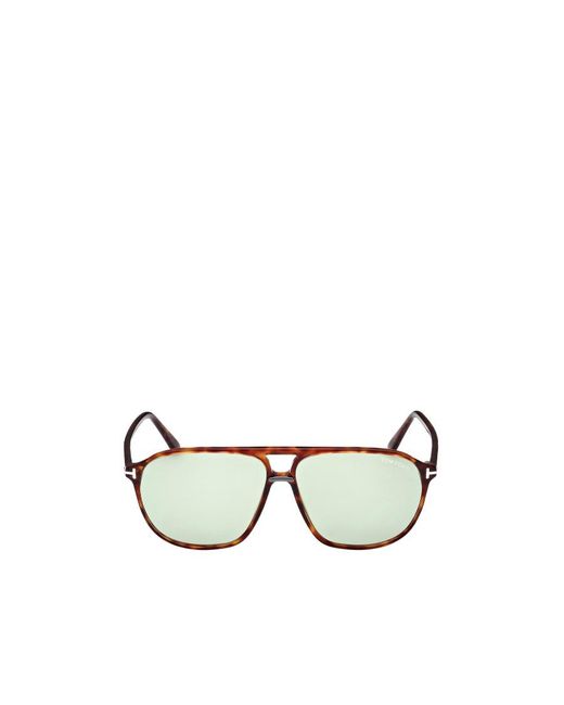 Tom Ford Metallic Logo Sunglasses for men