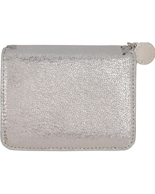 Stella McCartney Gray Falabella Bi-Fold Wallet