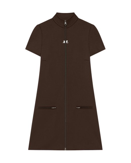 Courreges Brown Courrèges Interlock Tracksuit Mini Dress