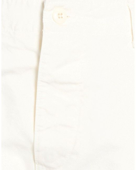 MM6 by Maison Margiela White Straight-Leg Cargo Pants