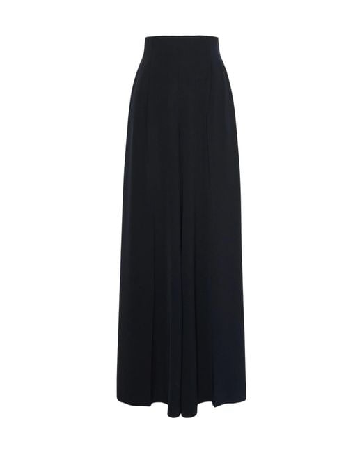 Max Mara Black Pleated Casual Pants