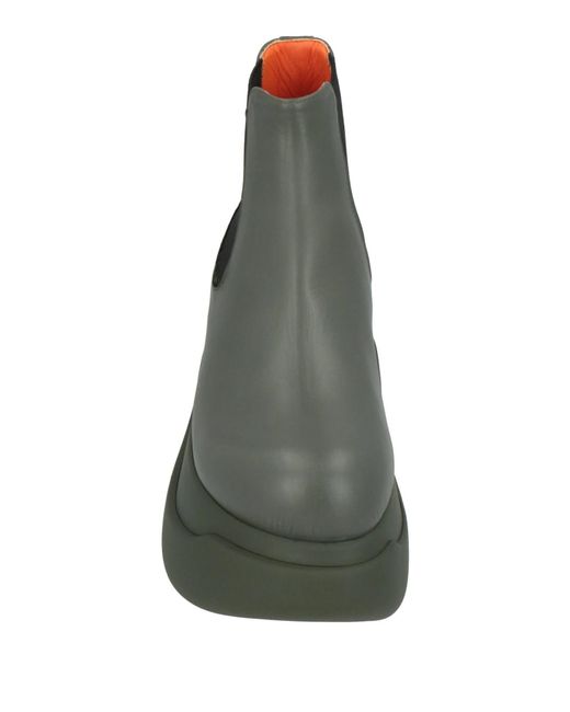 Marni Green Solid Color Ankle Boots