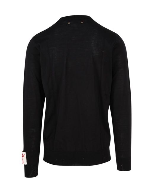 Golden Goose Deluxe Brand Black Long-Sleeved Jumper for men