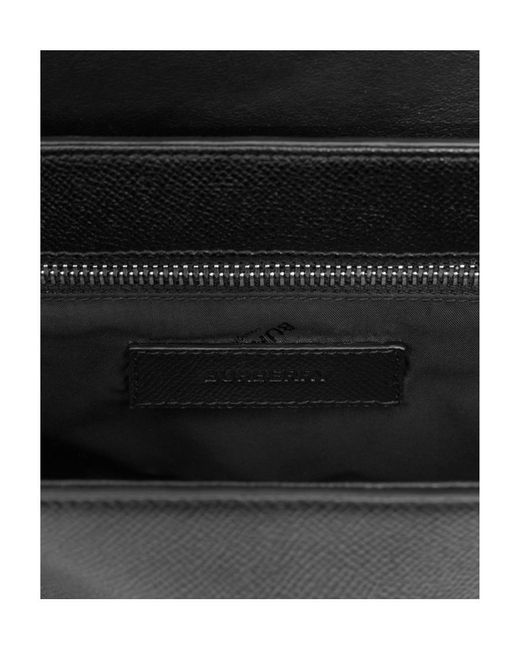 Burberry Black Monogram Motif Small Messenger Bag for men