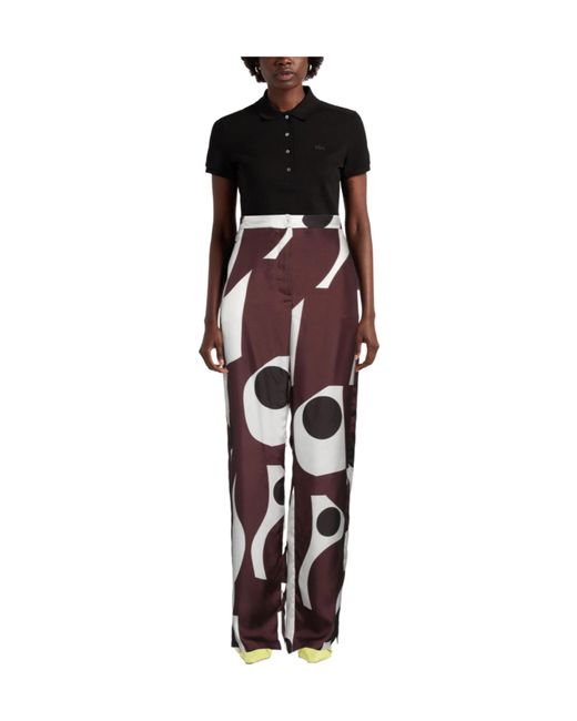 Max Mara Purple Wideleg Pants
