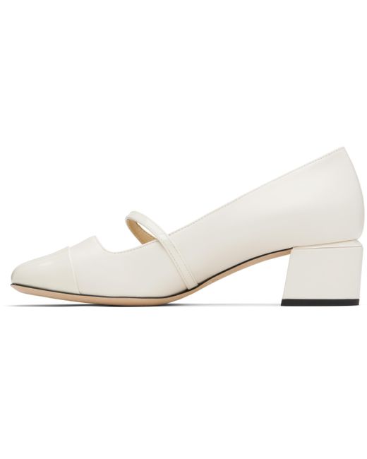 Jimmy Choo White Elisa 45 High Heels