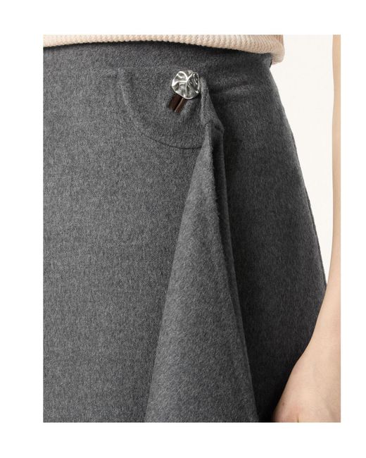 Loro Piana Gray Hazel Skirt