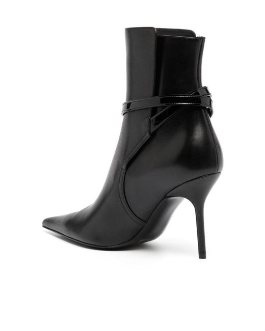 Off-White c/o Virgil Abloh Black Zip Tie Stiletto Boots