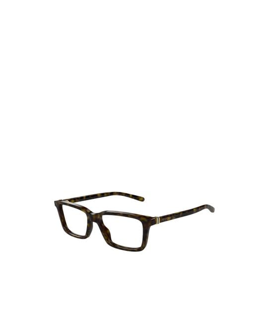 Gucci White Eyewear Rectangular Frame Glasses for men
