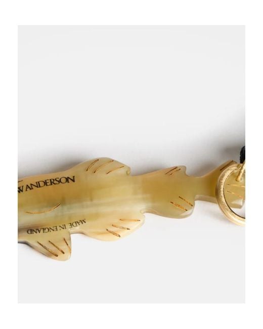 J.W. Anderson Metallic Jw Anderson Fish Bag Charm