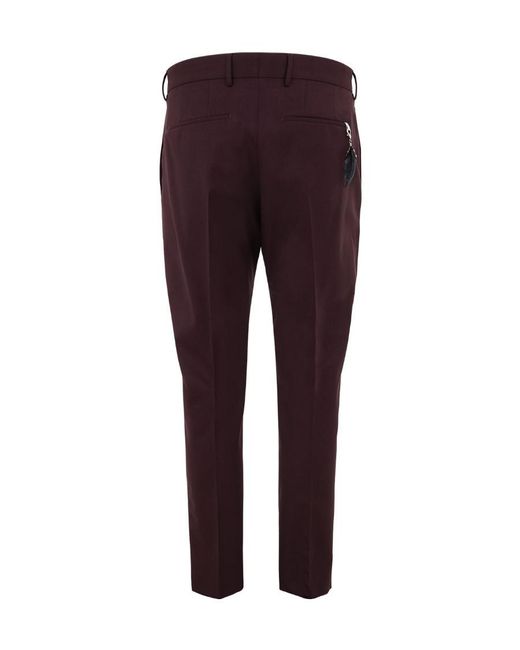 PT01 Purple Straight Casual Pants for men
