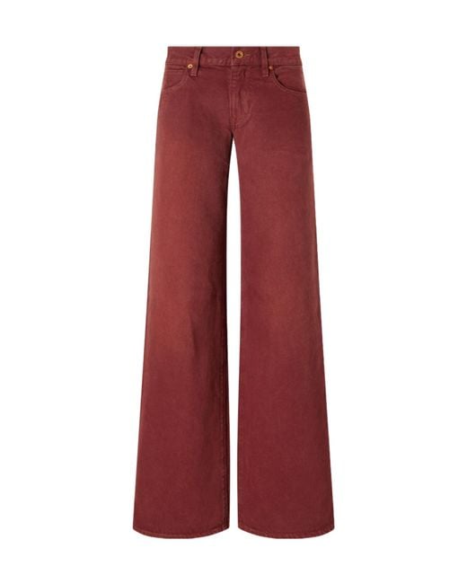 SLVRLAKE Denim Red Belt-Loop Jeans