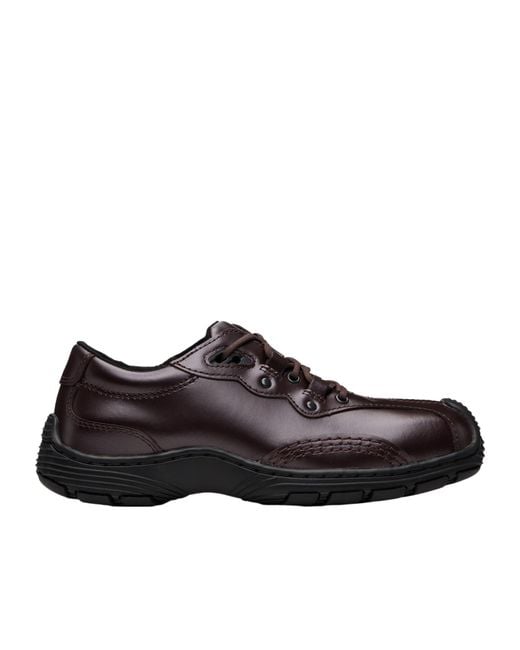 Dr. Martens Brown Aurix 51 Lace-Up Panelled Derby Shoes for men
