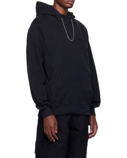 Ambush Black Ballchain Long-Sleeved Hoodie for men