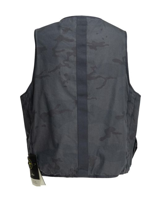 Stone Island Blue Camo Pocket Jacket for men