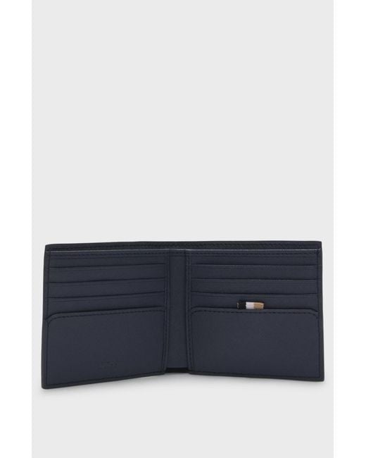 Boss Blue Logo Wallet for men