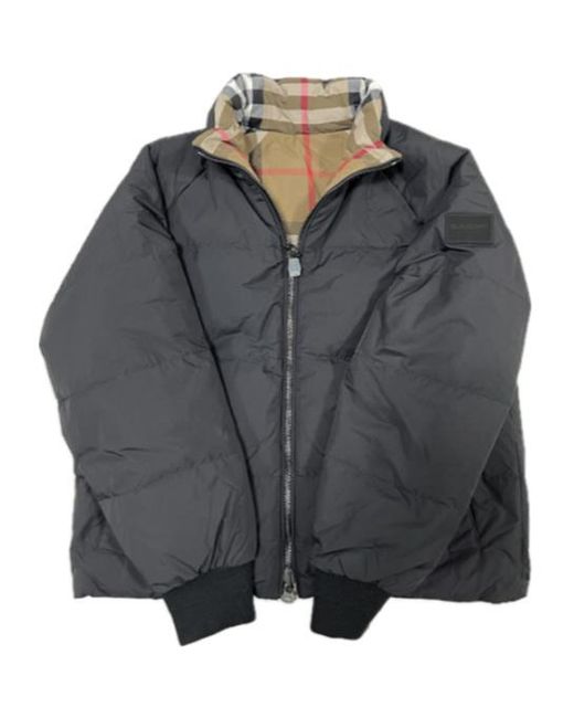 Burberry Green Reversible Nylon Puffer Jacket