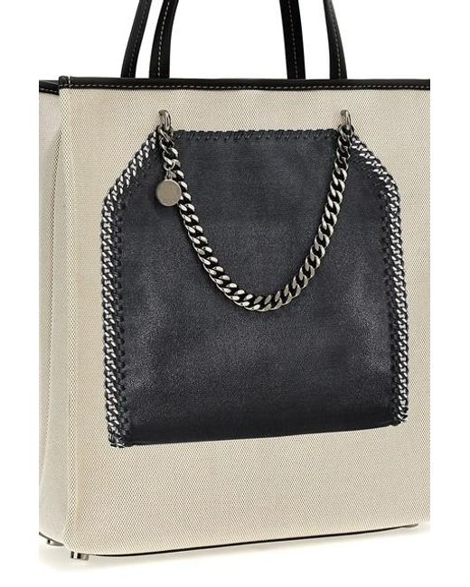 Stella McCartney Black Trompe Loeil Print On Shopping Bag
